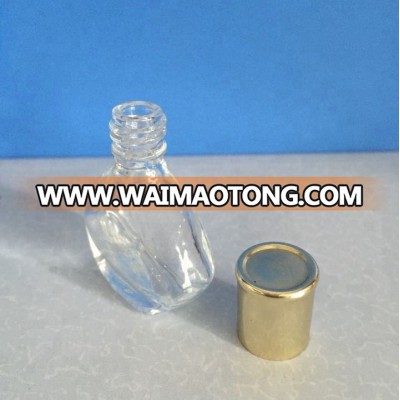 5ml mini clear glass perfume bottle with cap