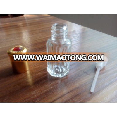 Cap with glass rod Sealing Type 6ml octagonal glass bottles for oil